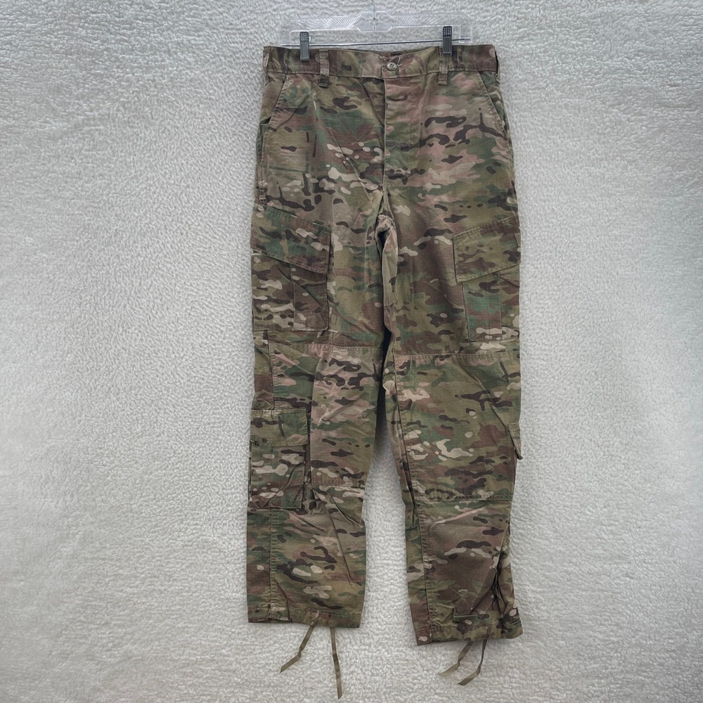 Army Pants Mens Medium Regular OCP Multicam Camo Insect Repellent Ripstop Cargo